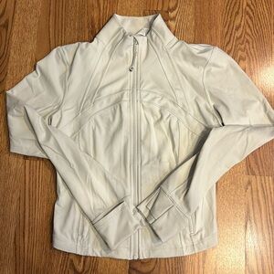 Lululemon cropped define jacket in Bone size 10